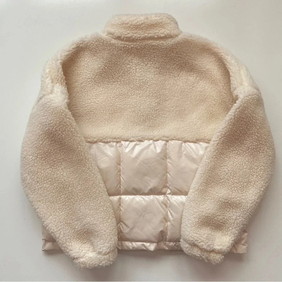 FABLETICS Nelly Mixed Media Half Zip Cream Size Large - Picture 15 of 16